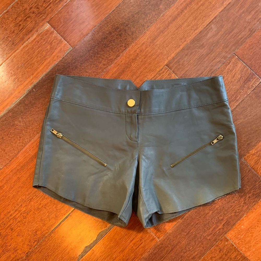 Leather French Shorts